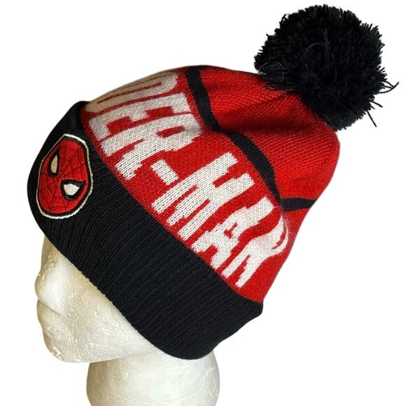 Red Spiderman Beanie - Picture 3 of 7